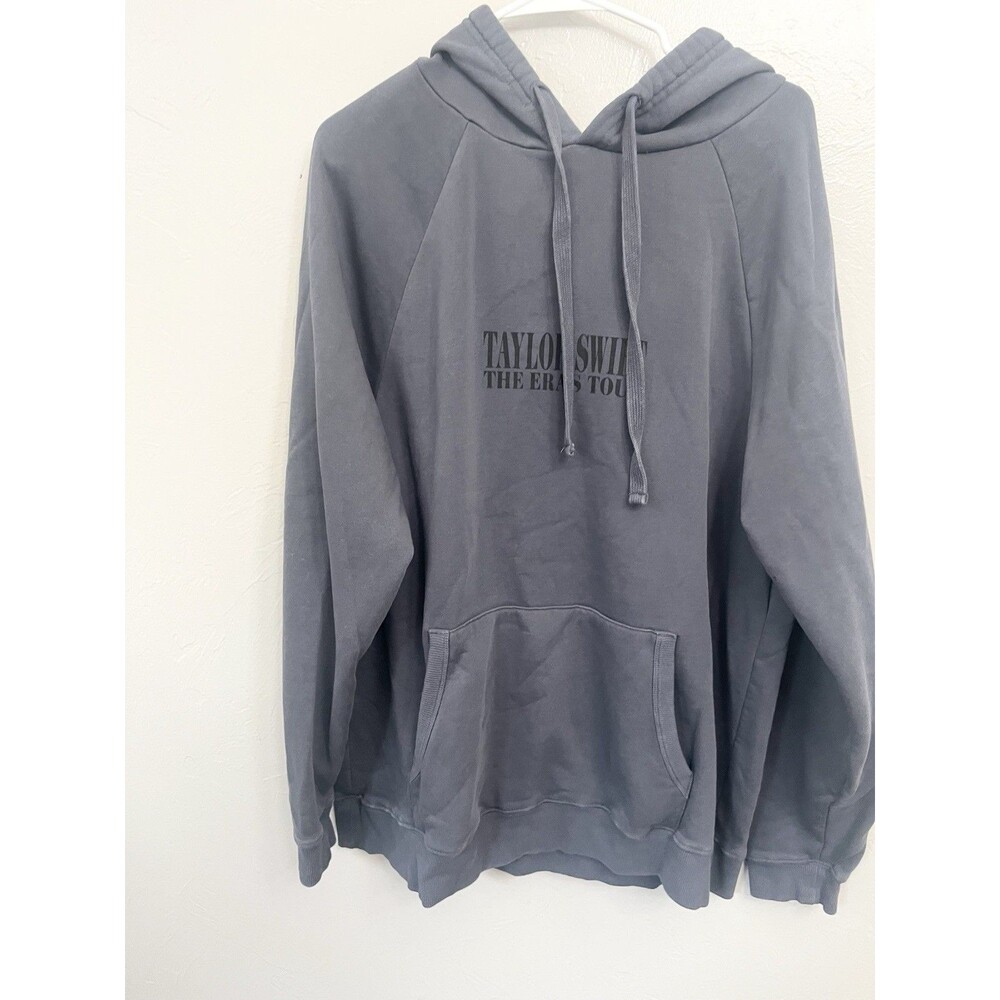 Taylor Swift The Eras Tour Hoodie Womens Large Gray 2023 2024 International Top - Picture 1 of 6